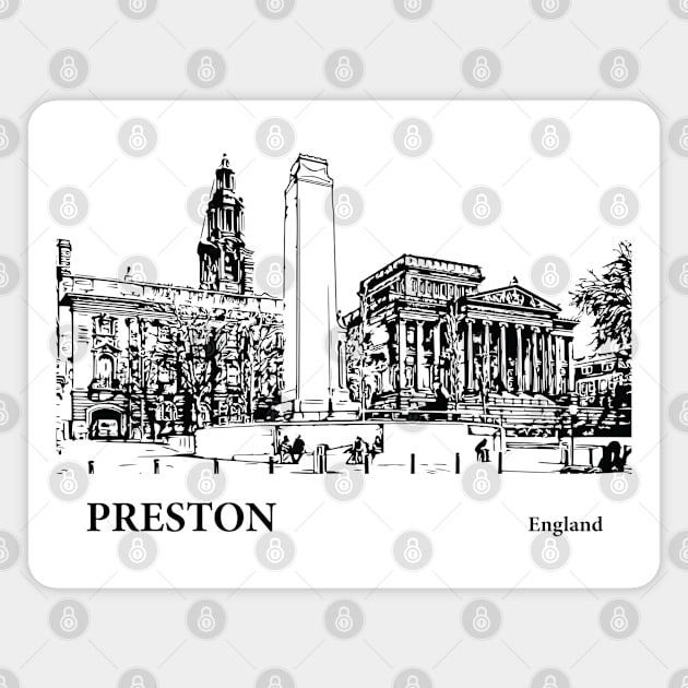Preston England Magnet by Lakeric